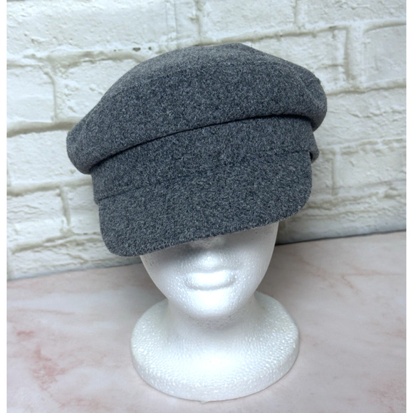Women's Hat Gray News Boy Fiddler Sailor Gray Cap - Picture 1 of 14
